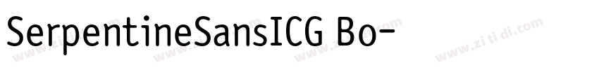 SerpentineSansICG Bo字体转换